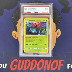 PSA 9 MINT 2022 Pokemon Go VENUSAUR #003 Holo Foil Rare - Image 1