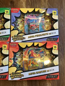 Pokemon TCG Mega Evolution Ascended Heroes Ex Box Lot Of 4 New Factory Sealed - Image 2