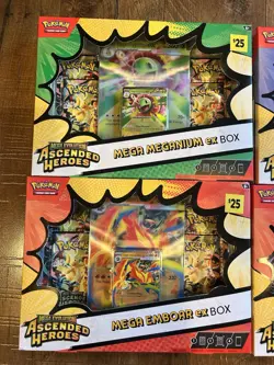 Pokemon TCG Mega Evolution Ascended Heroes Ex Box Lot Of 4 New Factory Sealed - Image 3