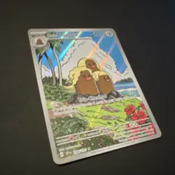 Pokemon TCG Alolan Dugtrio 208/191 SV08 Surging Sparks IR Full Art Holo 110HP - Image 1