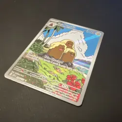 Pokemon TCG Alolan Dugtrio 208/191 SV08 Surging Sparks IR Full Art Holo 110HP - Image 2