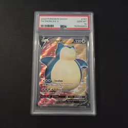 Pokemon Card - Snorlax V 197/202 Full Art Sword Shield Base - PSA 10 - Image 1