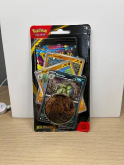Pokemon TCG Mega Evolution Premium Checklane ME01 Tyranitar Booster + Promo Card - Image 1