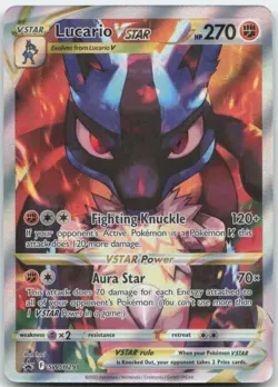 Lucario VSTAR - SWSH291 Crown Zenith Promo Pokemon Card NM - Image 1