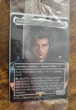 Sealed Zack Fair Magic the Gathering MTG Promo Card (FF7 Rebirth Switch 2 Bonus) - Image 1