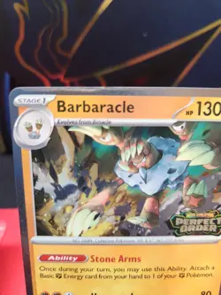 Barbaracle Perfect Order Stamped Promo MEP 065 Black Star Promo LP Pokemon TCG - Image 3