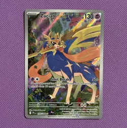 Pokemon Zacian 100/094 Me02 Phantasmal Flames Illustration Rare Holo 130HP EN - Image 1