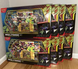 Lot of 8 Pokemon TCG Mega Zygarde EX Premium Collection Box 64 Total Packs 🔥 - Image 1