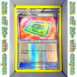Weakness Policy 142/160 Primal Clash English 2015 Reverse Holo - Image 1