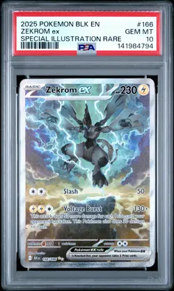PSA 10 ZEKROM ex 166/086 | BW Special Illustration Rare Pokemon Card - Image 1