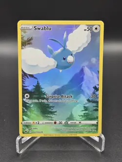 Pokemon TCG Swablu GG27/GG70 Crown Zenith Galarian Gallery Near Mint Condition - Image 1