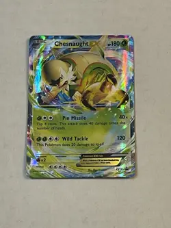 Pokemon TCG Chesnaught EX XY18 XY Black Star Promo Holo 2014 HP - Image 3