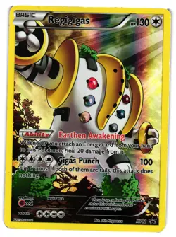 Pokemon TCG Regigigas XY82 Black Star Promos Holo DMG - Image 1