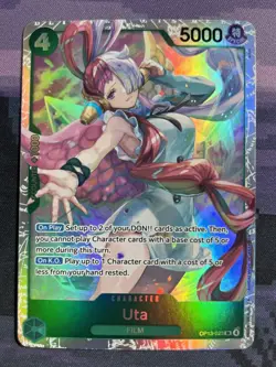 Uta OP13-023 SR One Piece Carrying On His Will Foil Card Near Mint NM - Image 1