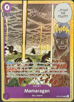 One Piece Mamaragan OP15-078 Super Rare Foil NM - Image 1