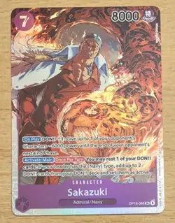 One Piece Sakazuki OP16-065 Super Rare SR The Time Of Battle - English - Image 1