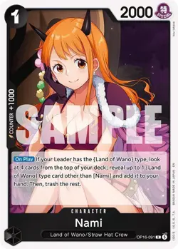 One Piece English - Nami - OP16-091 - R - NM x4 - Image 1
