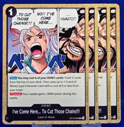 4x (Playset) I've Come Here...OP16-099 UC | The Time of Battle | One Piece TCG - Image 1
