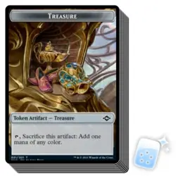 10 pcs TREASURE TOKEN (21/21) Modern Horizons 2 Magic MTG MINT CARD - Image 1