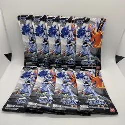 Lot of (9) Digimon Card Game Battle of Omni Sleeved Booster Packs - NEW/SEALED - Image 1