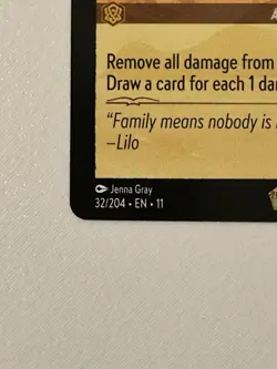 Disney Lorcana Ohana Means Family Action Card Stitch 32/204 Jenna Gray EN - Image 4