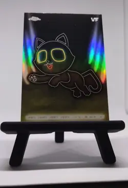 2026 Veefriends Topps Chrome Very Very Very Lucky Cat Neon Lights Card - Image 1