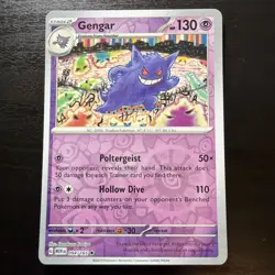 Pokemon TCG Gengar 094/165 SV Scarlet & Violet 151 Rare Reverse Holo NM - Image 1