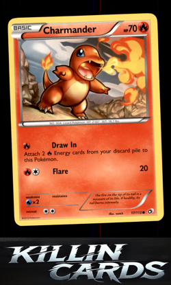 Charmander 17/113 Pokemon Common Legendary Treasures Card LP - Image 1