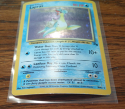 Pokemon TCG Lapras Holo Fossil Unlimited 10/62 - Image 3
