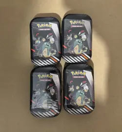 Pokemon TCG: Black Bolt & White Flare Unova Mini Tin – Garbodor & Amoonguss x4 - Image 1
