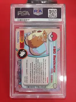 2000 TOPPS CHROME POKEMON T.V. SPECTRA #20 RATICATE PSA 9 LOW POP OF 29 - Image 2