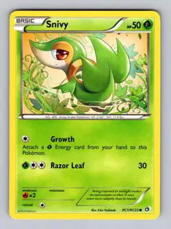 Snivy RC1/RC25 Holo Legendary Treasures: Radiant Collection Pokemon Holo LP - Image 1