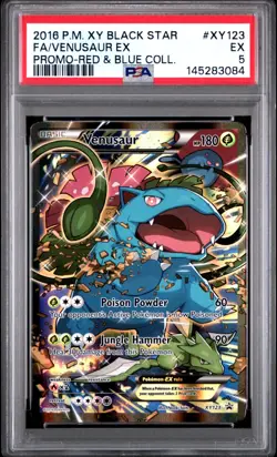 Pokemon Venusaur EX Full Art Promo - Red & Blue Collection Box - XY123 - PSA 5 - Image 1