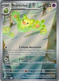 POKEMON REUNICLUS #210 BLACK BOLT BLACK STAR PROMO NM CONDITION - Image 1