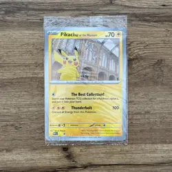 Pikachu At The Museum MEP Promo Pokemon Card English SEALED - Image 1