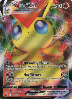 Victini VMAX 022/163 Holo VMAX Rare Battle Styles Pokemon Lightly Played - Image 1