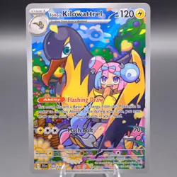 Iono's Kilowattrel 163/159 Illustration Rare SV09: Journey Together Pokemon TCG - Image 1