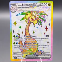 Alolan Exeggutor ex 225/191 Ultra Rare SV08: Surging Sparks Pokemon TCG NM - Image 1
