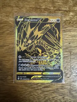 Pokemon TCG Eternatus v SV121/SV122 Shining Fates Gold Ultra Rare - Image 1