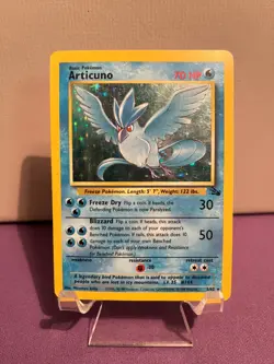 Pokemon Articuno 2/62 Fossil Holo Rare MP - Image 1