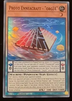 YUGIOH PHRE-EN016 Proto Enneacraft - orgIA Rare 1st Edition NM - Image 1