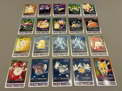 Pokemon 1997 Bandai Carddass Regular Lot 107 Card Japanese Vintage Vaporeon - Image 3