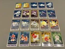 Pokemon 1997 Bandai Carddass Regular Lot 107 Card Japanese Vintage Vaporeon - Image 5