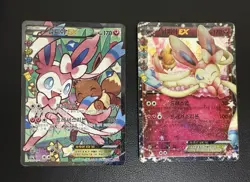 Sylveon EX 026/032 & 025/032 Korean Card XY Pokekyun Collection Full & Half Art - Image 1