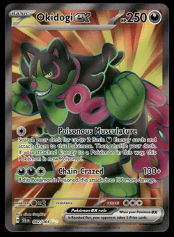Pokemon Cards Okidogi ex 082/064 Shrouded Fable Ultra Rare NM - Image 1