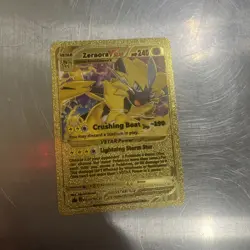 Zeraora VStar Gold Foil Fan Art Vinyl Textured Collector Pokemon Card - Image 1