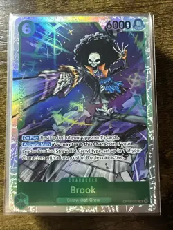 Brook OP15-032 SR, Adventure on Kami’s Island, One Piece Card Game, Bandai, Holo - Image 1