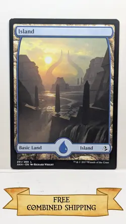Magic The Gathering: 3x Amonkhet (AKH) Full Art Island - Image 2