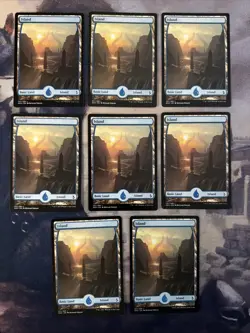 8x Island (251)- Full Art- Amonkhet- NM/LP- Mtg Magic The Gathering - Image 1