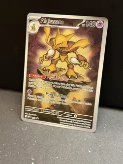 Alakazam Full Art 009 Mega Evolution Promo Holo Pokemon TCG Card - Image 1